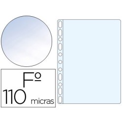 Funda multitaladre de PVC foli crystal 110µ. 100u.