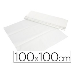 Mantel de papel blanco en hojas 100x100cm 400u.