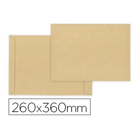 Sobre bolsa kraft envio seguridad 260x360mm 120gr 100u.