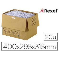 Bossa de residus reciclable per destructora Rexel acte + 300X