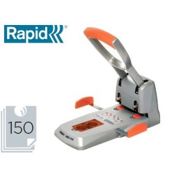 Taladro Rapid hdc150 supreme metalico/abs plata/naranja capacidad 150 hojas