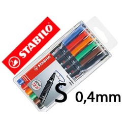 Ret. permanent Stabilo Ohpen S 0,4mm 6 colors