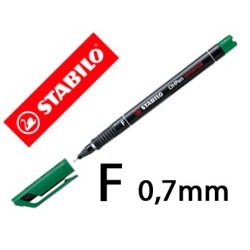 Ret. permanent Stabilo Ohpen F 0,7mm. verd