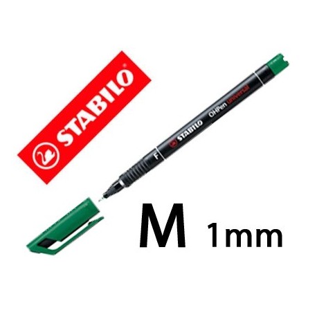 Ret. permanent Stabilo Ohpen M 1mm. verd