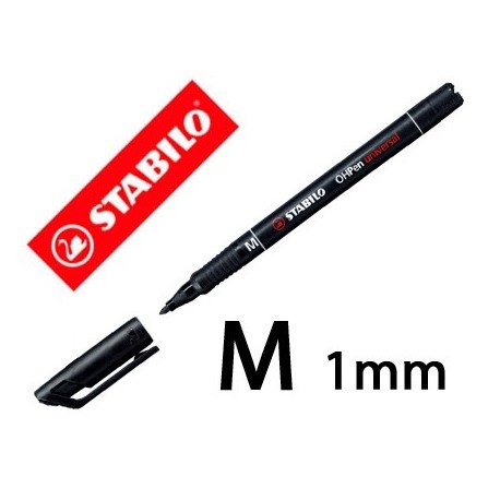 Ret. permanent Stabilo Ohpen M 1mm. negre