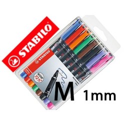 Ret. permanent Stabilo Ohpen M 1mm. 8 colors