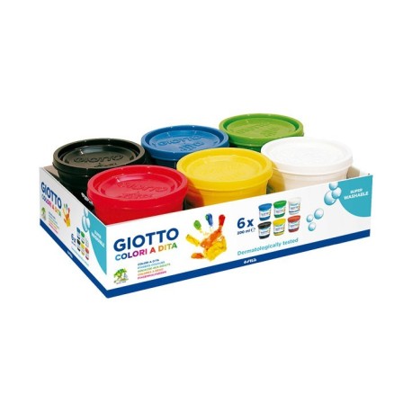 Pintura dits Giotto 200ml 6u.