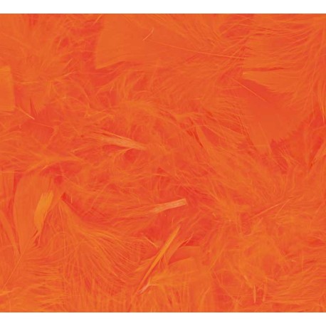 Plumas collage 75mm. naranja 14gr.