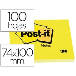 Post-it groc 74x100mm 12u.