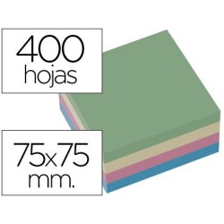 Cubs de notes adhesives 76x76mm. Pastís