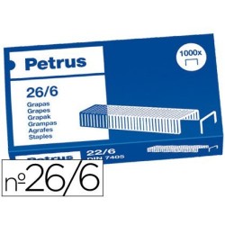 Grapas Petrus 26/6 galvanizada 1000u.