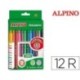 Estuche rotulador Alpino punta fina 12u.