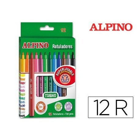 Estoig retolador Alpino Standard 12u.