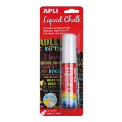 Retolador Apli Liquid Chalk quadrat blanc