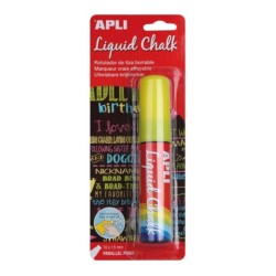 Retolador Apli Liquid Chalk quadrat groc