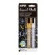 Rotulador Apli Liquid Chalk Oro y plata Punta redonda 2u.