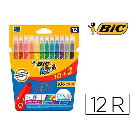 Rotulador Bic Kid Couleur 10+2u.