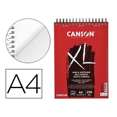 Bloc Canson XL Óleo y Acrílico A4