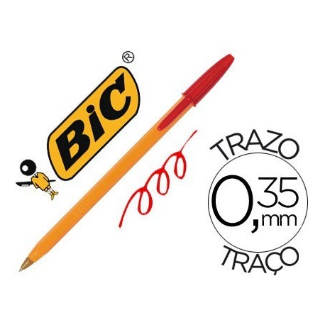 Bolígrafo Bic Naranja Rojo