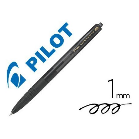 Bolígraf Pilot Supergrip G negre