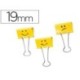 Pinza metalica Rapesco reversible 19mm emojis amarillo 20u.