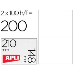 Etiquetas Apli cantos rectos 100 hojas 210x148mm (A5)