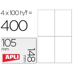 Etiquetas Apli cantos rectos 100 hojas 105x148mm