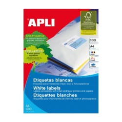 Etiquetes Apli cants rectes 97x67,7mm. 100f. ref.Apli:01291