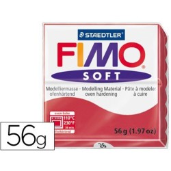 Pasta per modelar Fimo 56 g. vermell cirera