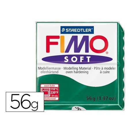 Pasta per modelar Fimo 56 g. verd esmaragda