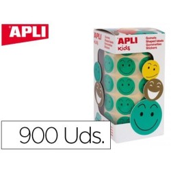 Gomets Apli Smile verde 900u. Removibles