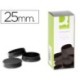 Imans rodons 10u. 2,5cm negre