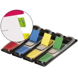 Post-it Índex petits 12x43,1mm. 4 colors 35 index/color