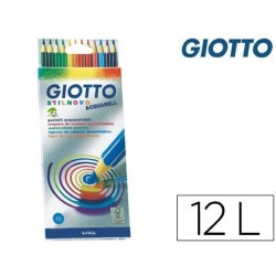 Estoig llapis color Giotto Stilnovo Acquarel 12u.