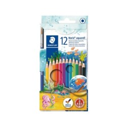 Estoig llapis color Staedtler Noris Aquarel  12u.