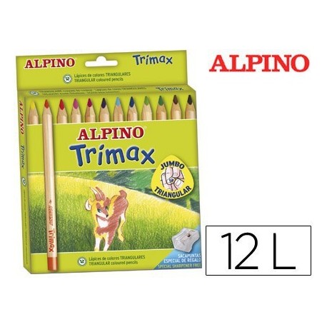 Estoig llapis color Alpino Trimax 12u.