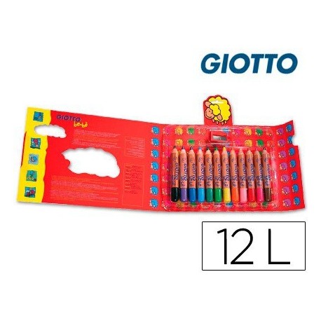 Estoig llapis color Giotto Be-bé 12u.