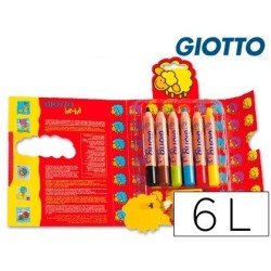 Estoig llapis color Giotto Be-bé 6u.