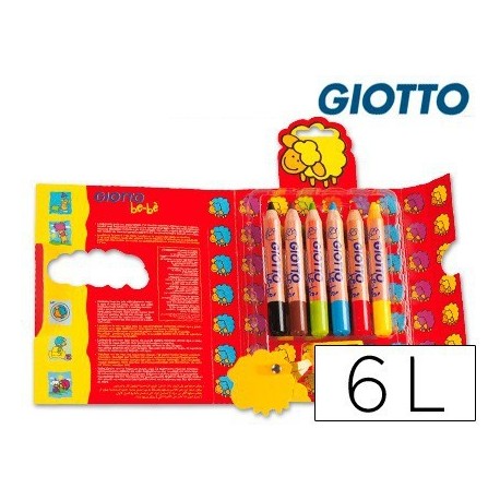 Estoig llapis color Giotto Be-bé 6u.