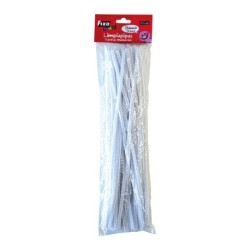 Netejapipes 30cmx6mm. 50u. blanc