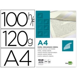 Paper verjurat 100f. A4 crema 120g.