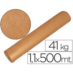 Papel kraft marrón 1,10mtx500m.