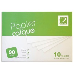 Paper vegetal A3 90g 10 fulls