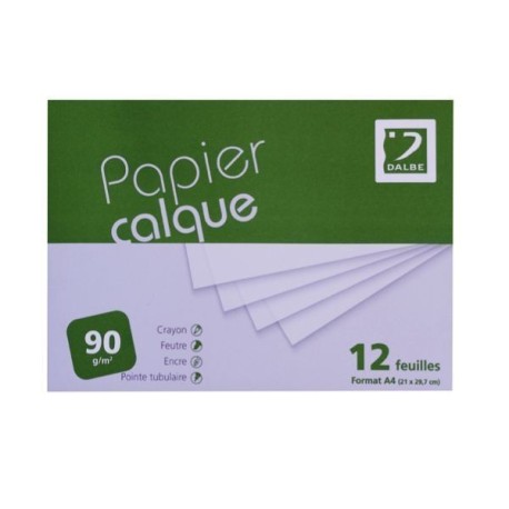 Paper vegetal A4 90g 12 fulls