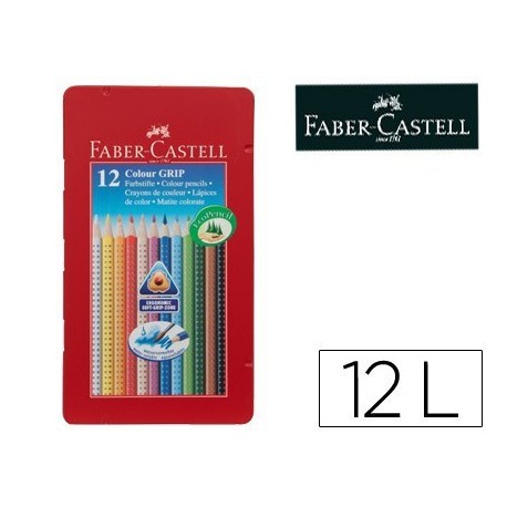 Lápices de colores acuarelables Faber Castell c. metálica 12u.
