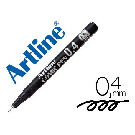 Retolador Artline calibrat micromètric negre còmic pen ek-284 0,4mm