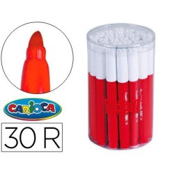 Rotulador Carioca Jumbo 30u. rojo