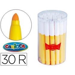 Rotulador Carioca Jumbo 30u. amarillo