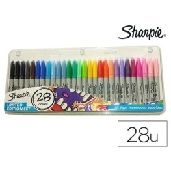 Retolador Sharpie permanent punta fina 28 colors assortits