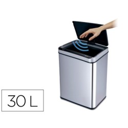 Paperera metàl·lica amb sensor de proximitat 30L.